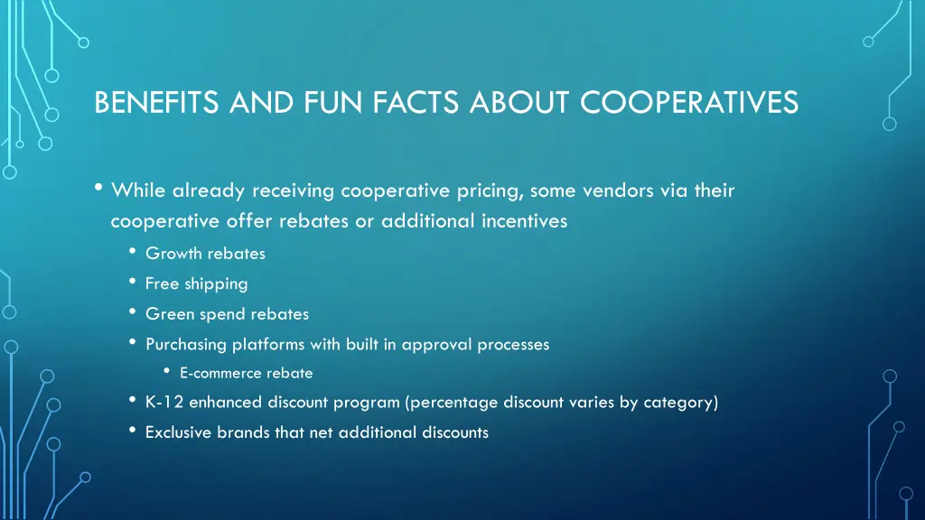 benefits and fun facts about cooperatives