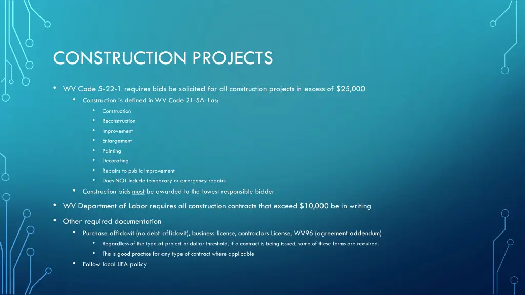 construction projects
