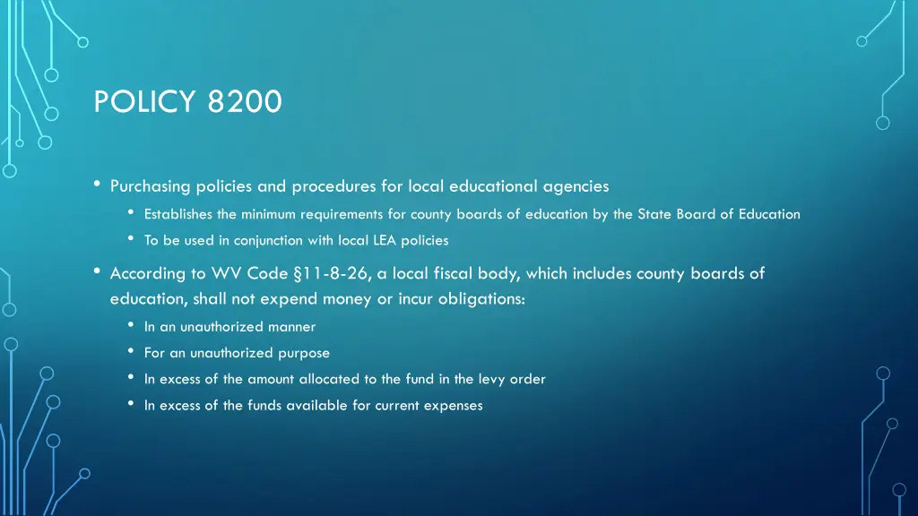 policy 8200