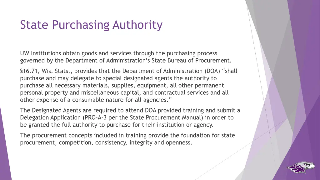 state purchasing authority