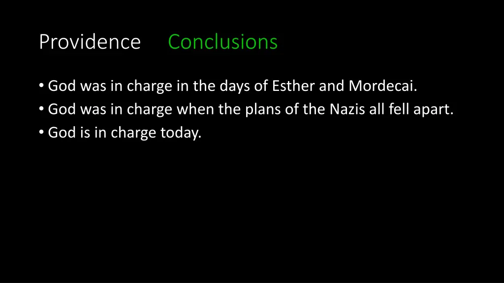 providence conclusions 1