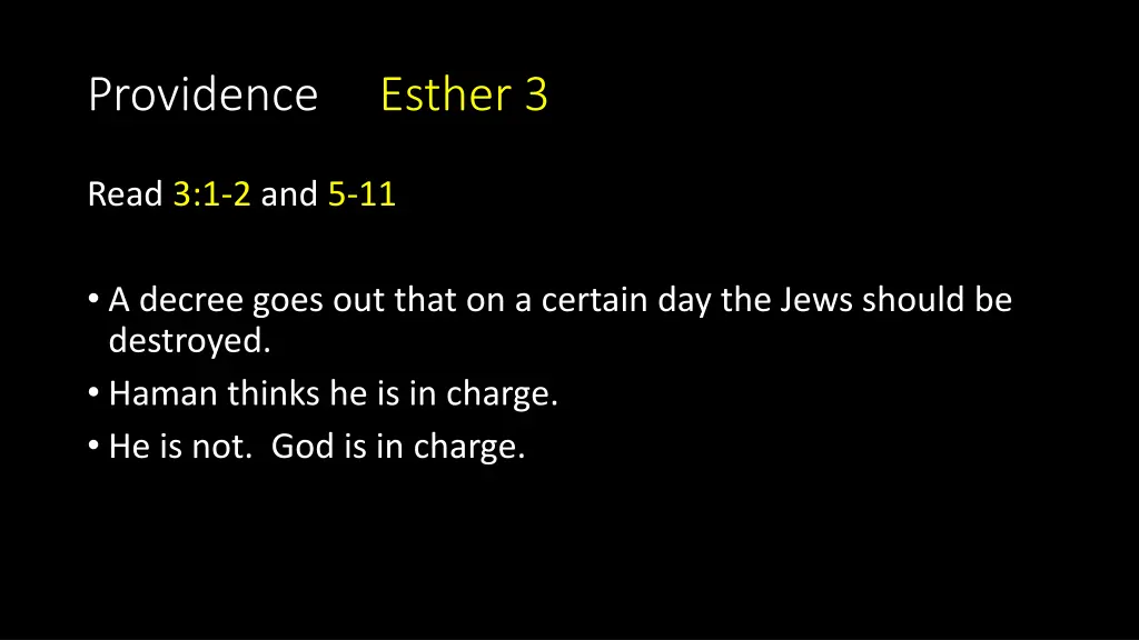 providence esther 3 1