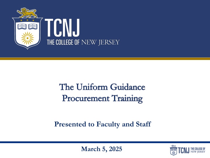 the uniform guidance procurement training