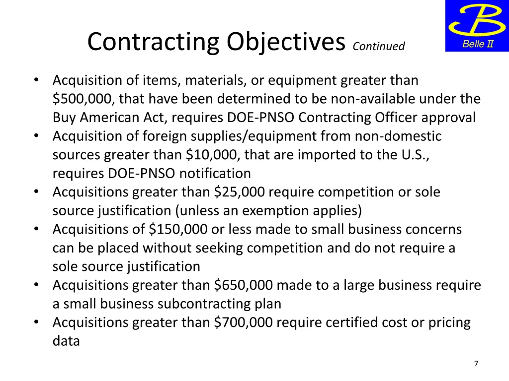 contracting objectives continued 1