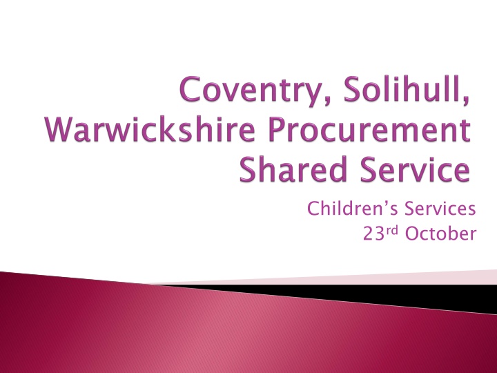 children s services 23 rd october