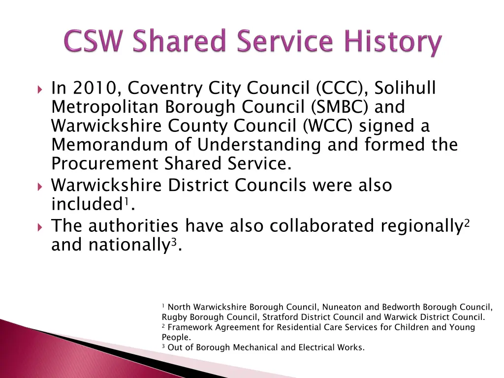 in 2010 coventry city council ccc solihull