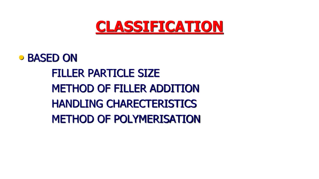 classification