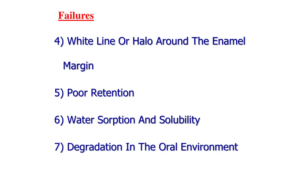failures