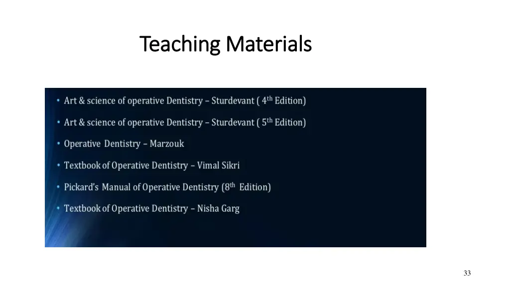 teaching materials teaching materials