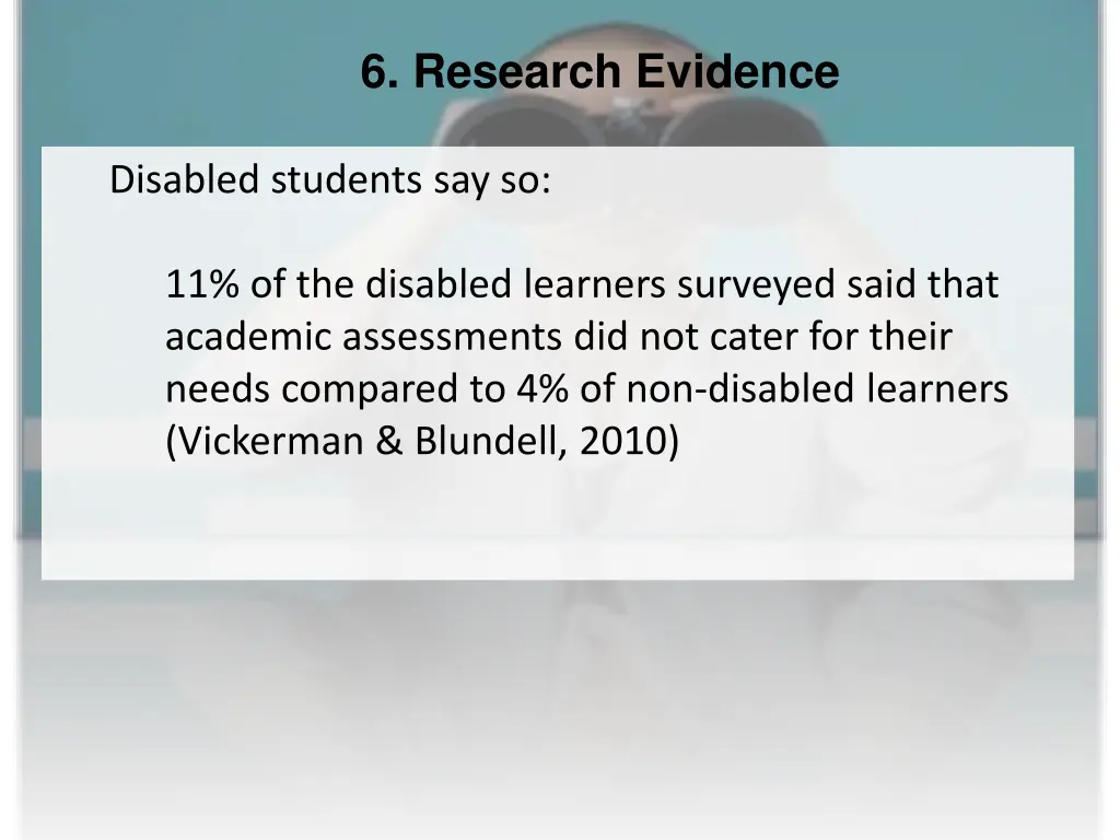 6 research evidence