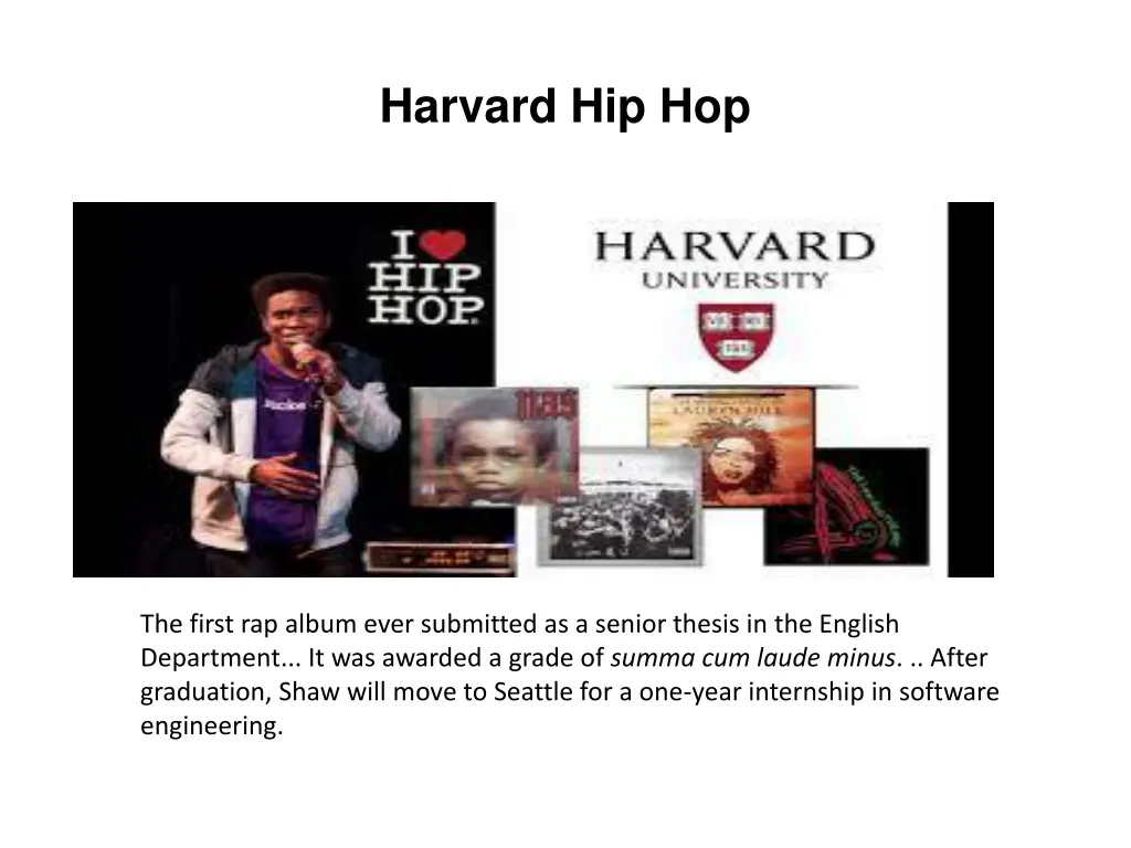 harvard hip hop