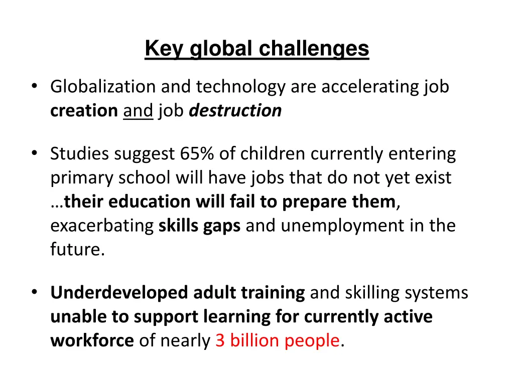 key global challenges