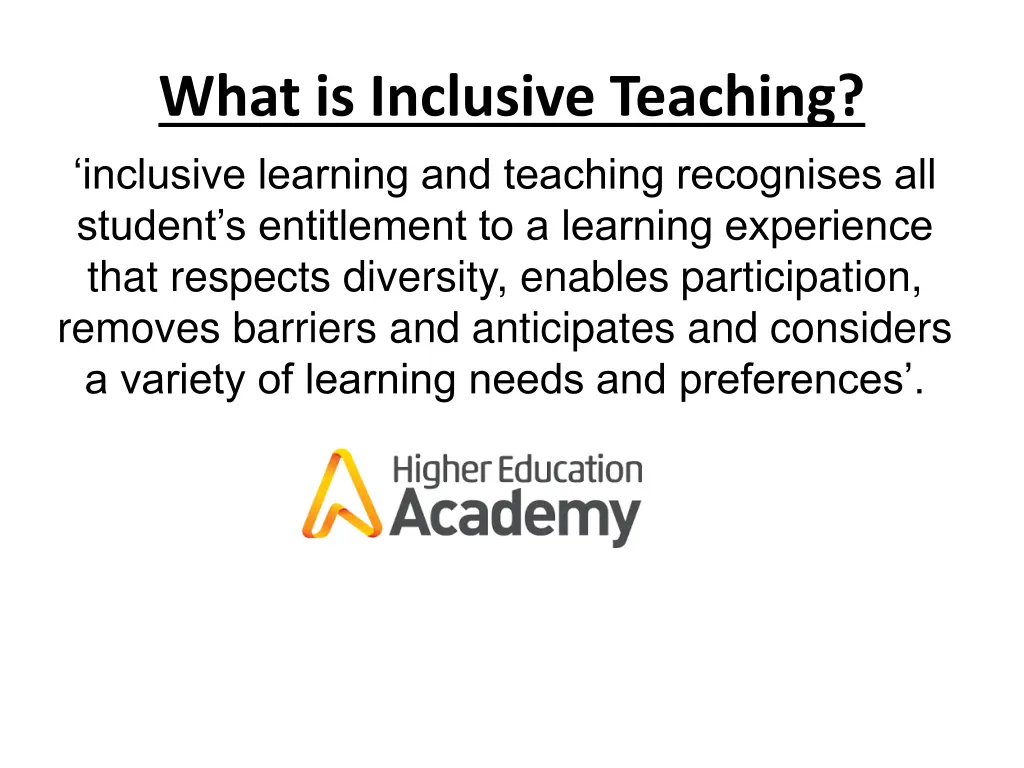 what is inclusive teaching inclusive learning