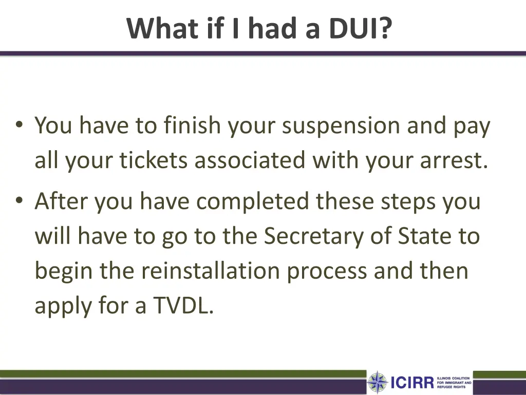 what if i had a dui