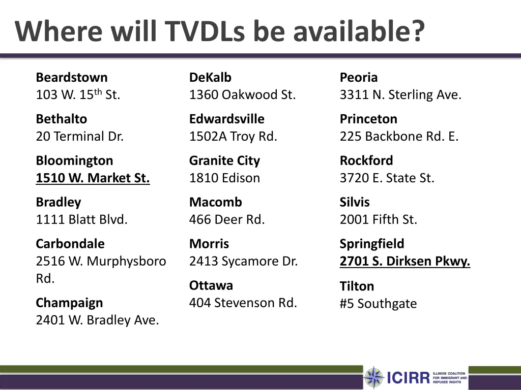 where will tvdls be available 1