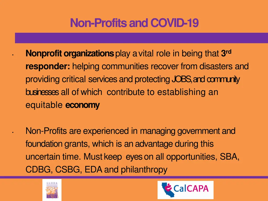 non profits andcovid 19