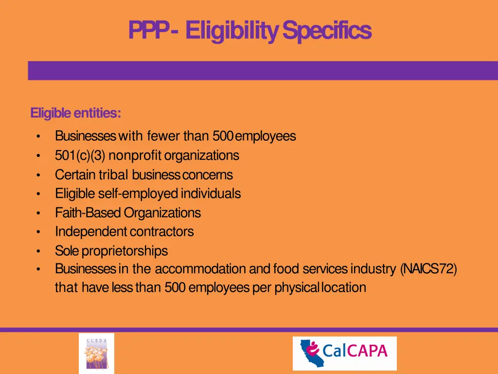 ppp eligibilityspecifics