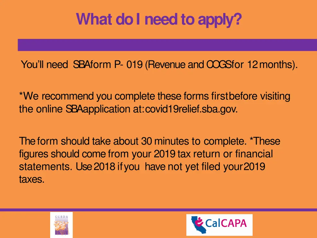 what do i need toapply