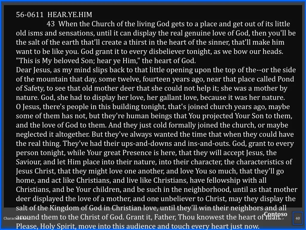 56 0611 hear ye him 43 when the church