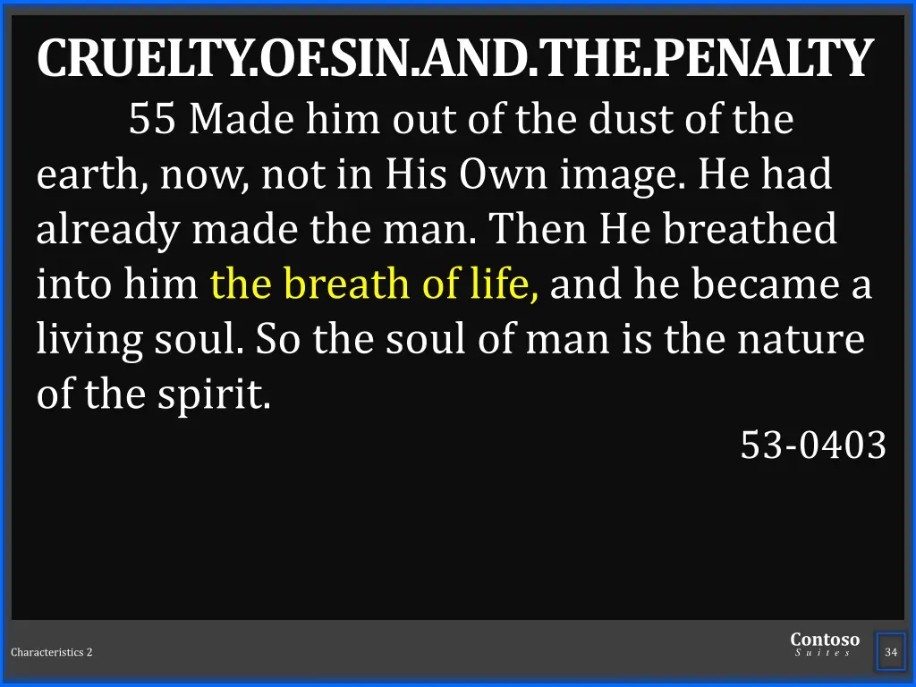 cruelty of sin and the penalty 55 made