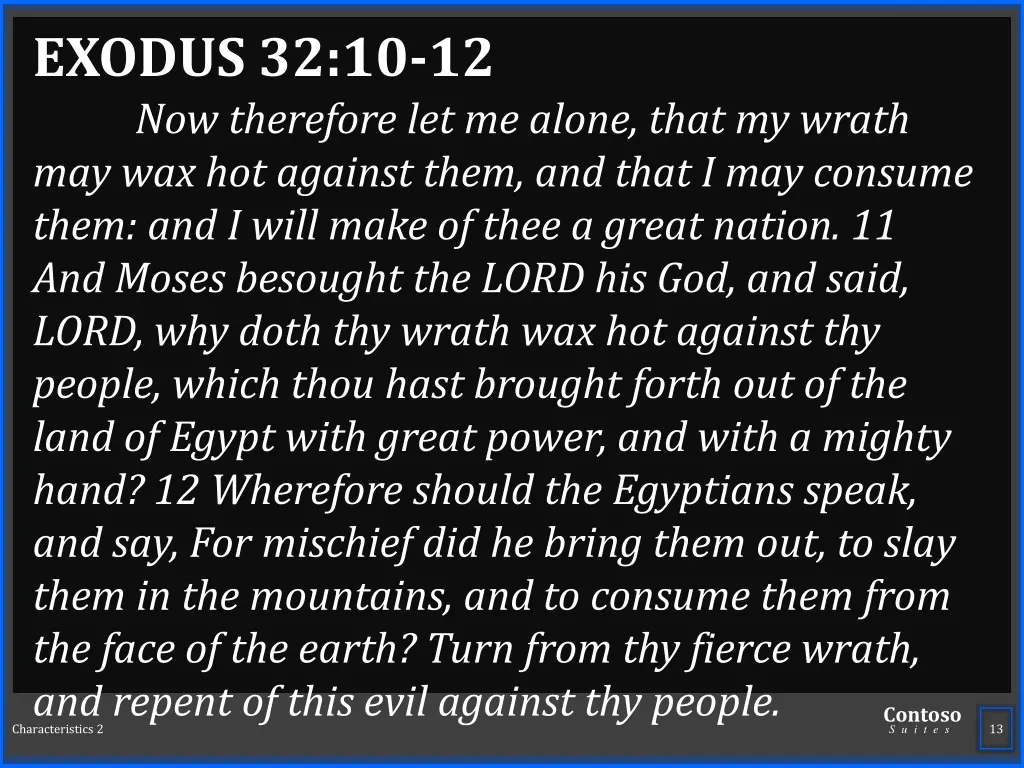 exodus 32 10 12 now therefore let me alone that