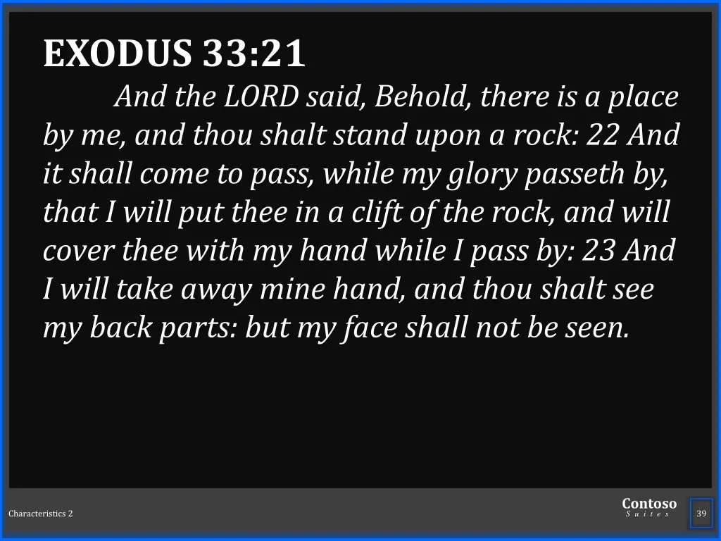 exodus 33 21 and the lord said behold there
