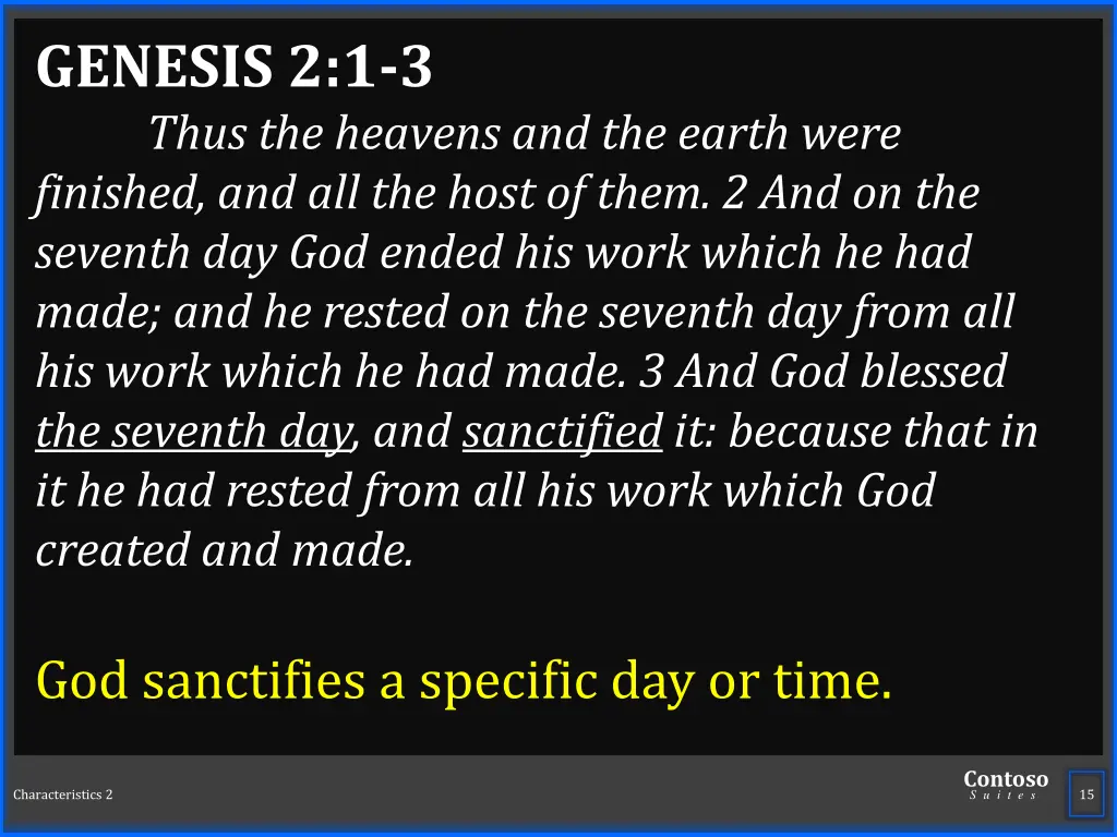 genesis 2 1 3 thus the heavens and the earth were