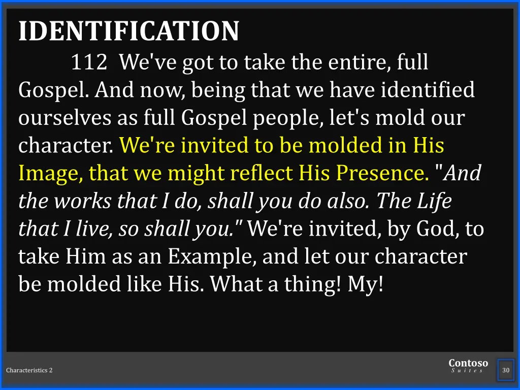 identification 112 we ve got to take the entire