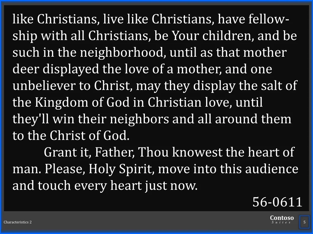 like christians live like christians have fellow