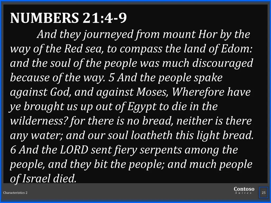 numbers 21 4 9 and they journeyed from mount