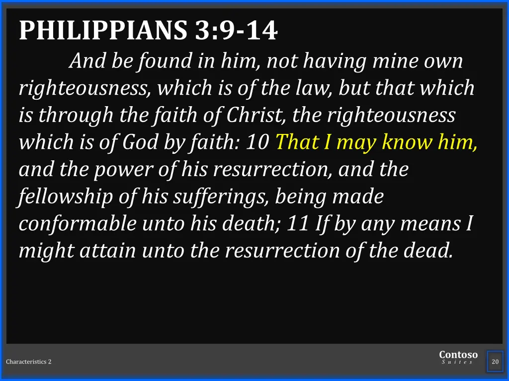philippians 3 9 14 and be found in him not having