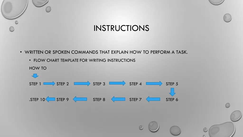 instructions