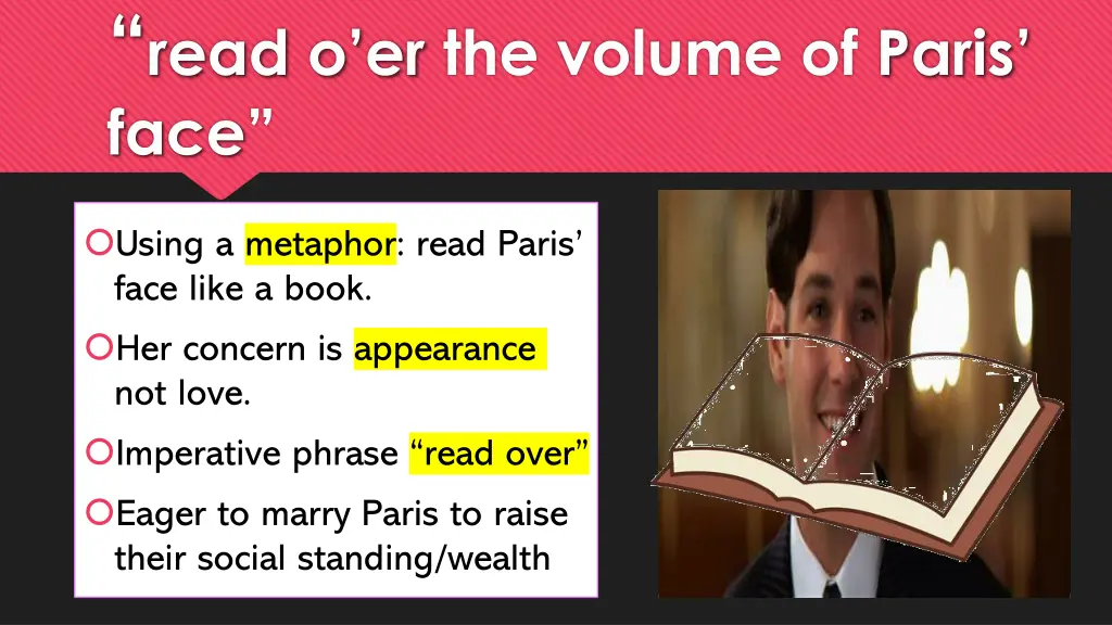 read o er the volume of paris face