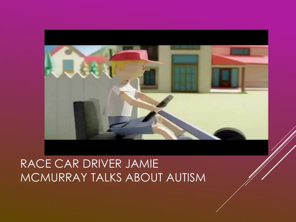 race car driver jamie mcmurray talks about autism