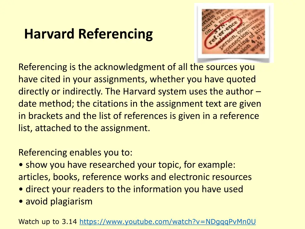 harvard referencing