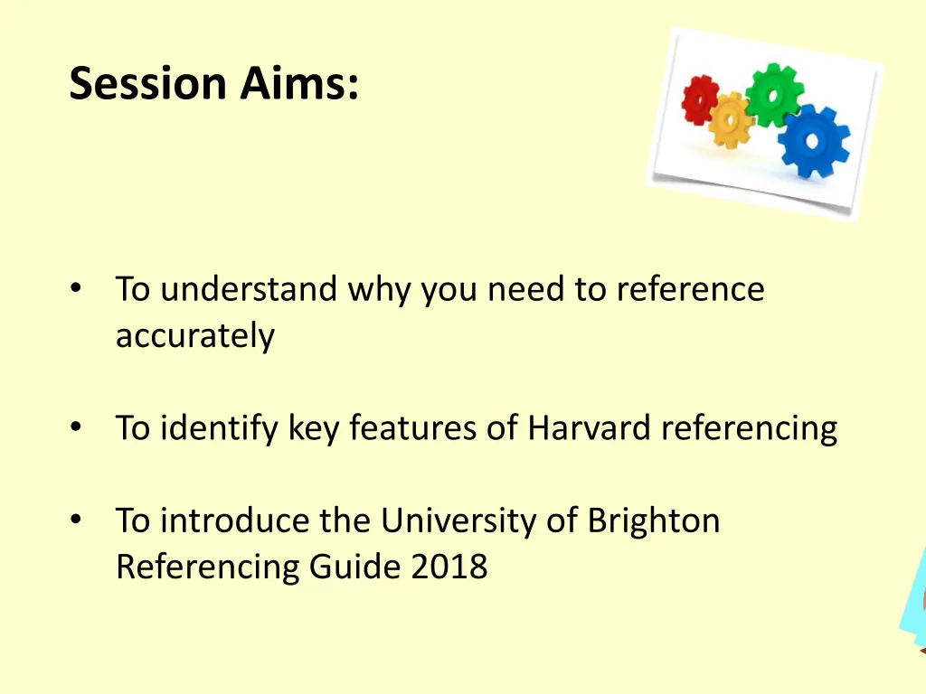 session aims