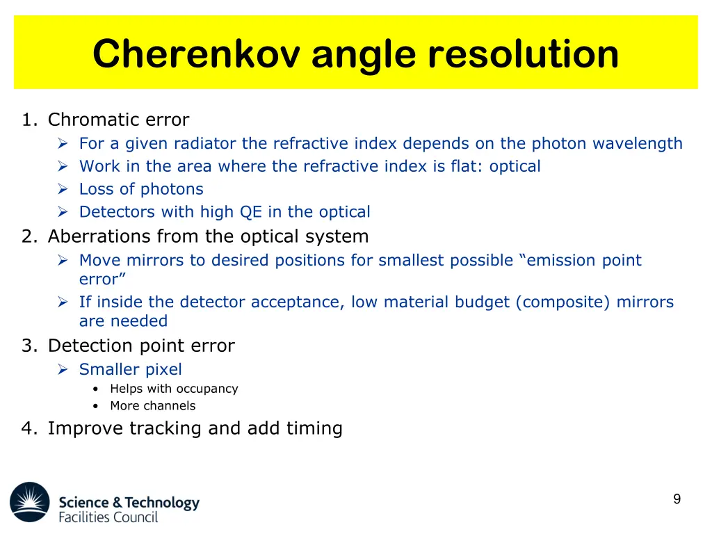 cherenkov angle resolution