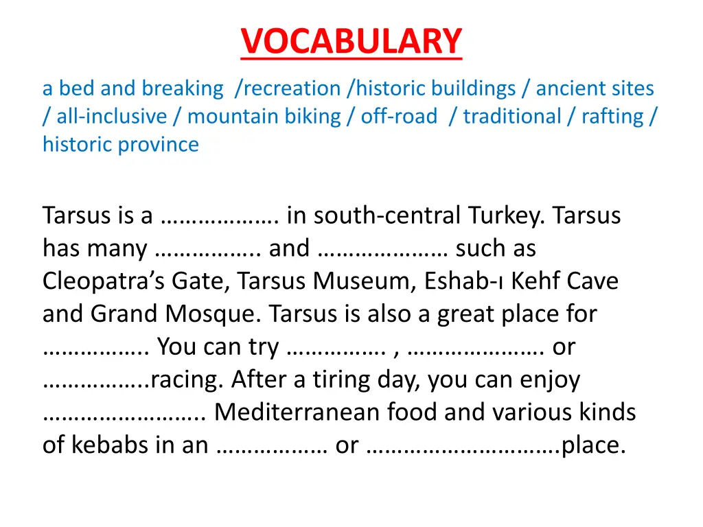vocabulary