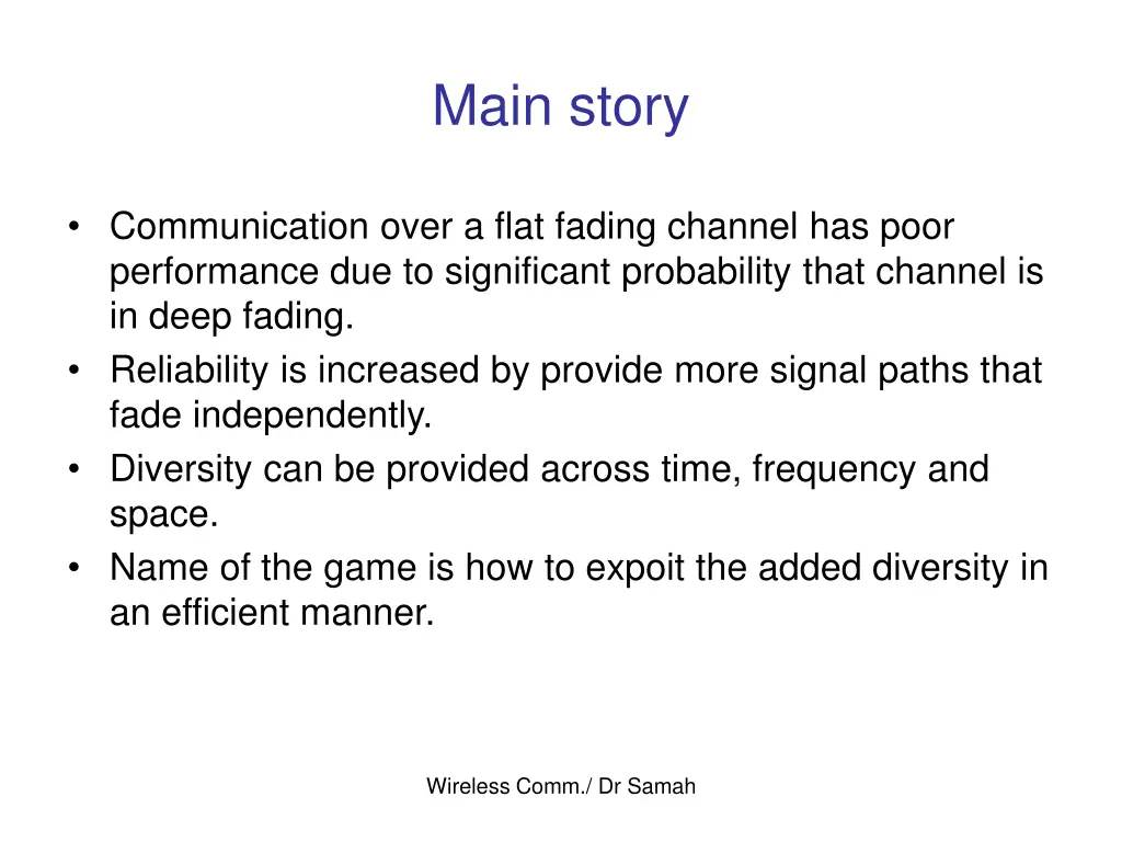 main story