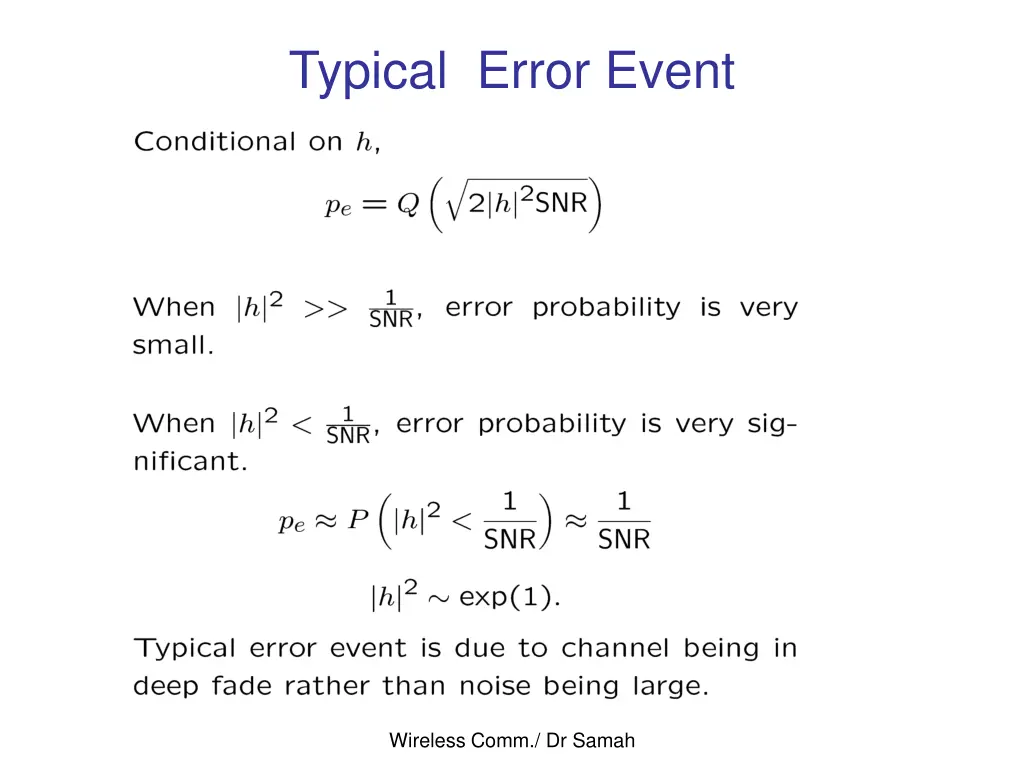 typical error event