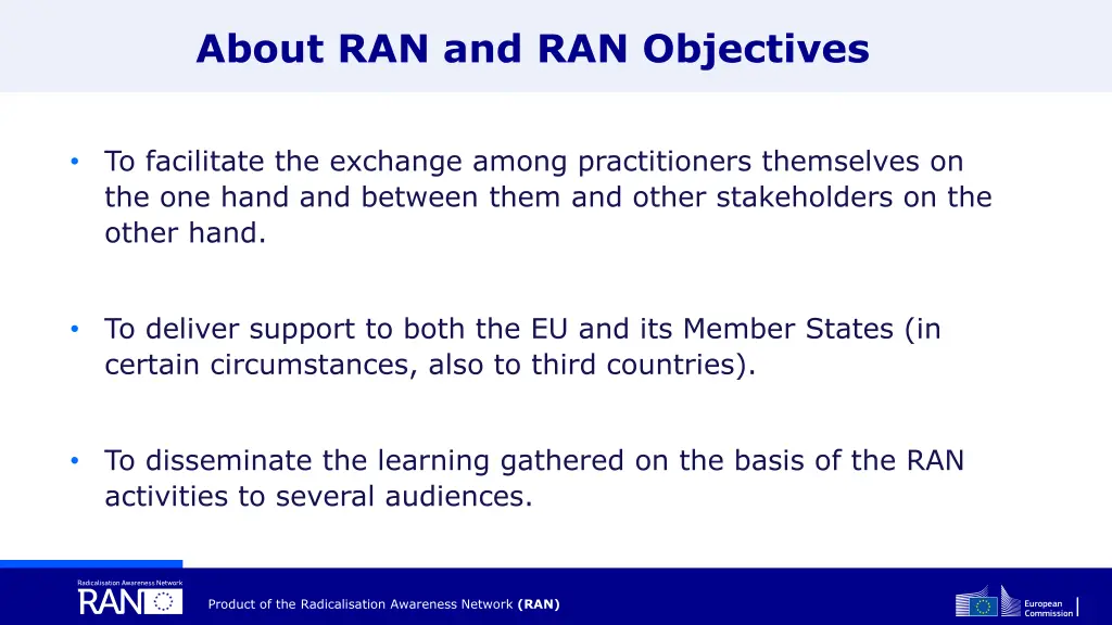 about ran and ran objectives