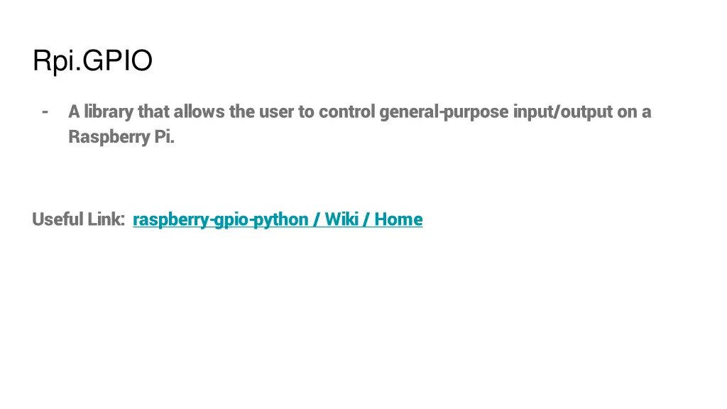 rpi gpio