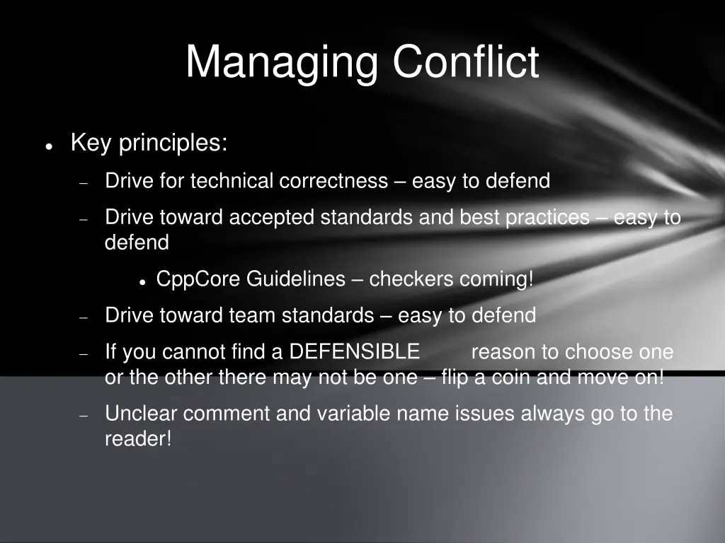 managing conflict 1