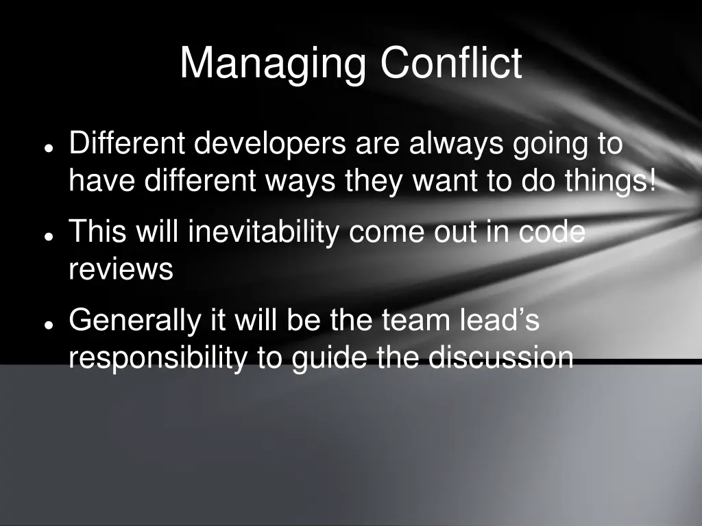 managing conflict