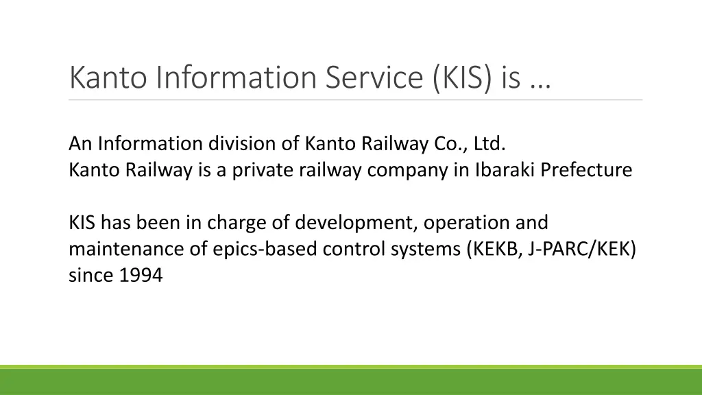 kanto information service kis is