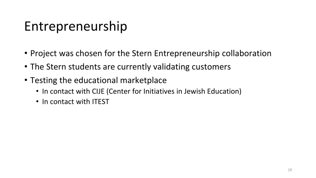 entrepreneurship