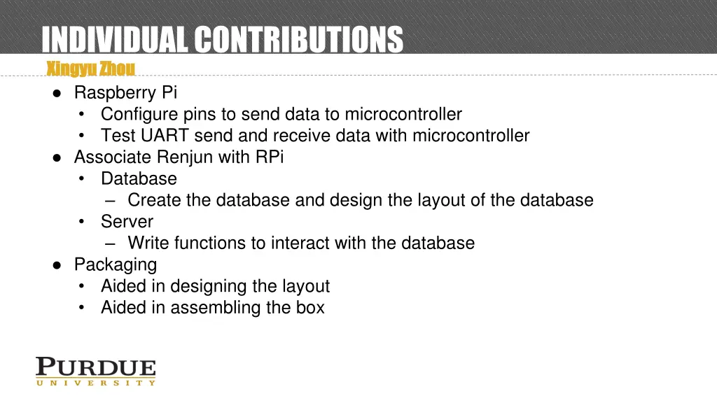 individual contributions xingyu zhou xingyu zhou