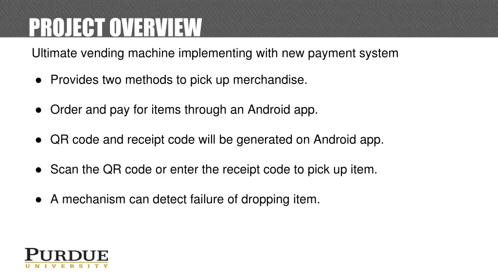 project overview ultimate vending machine