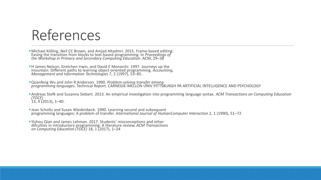 references