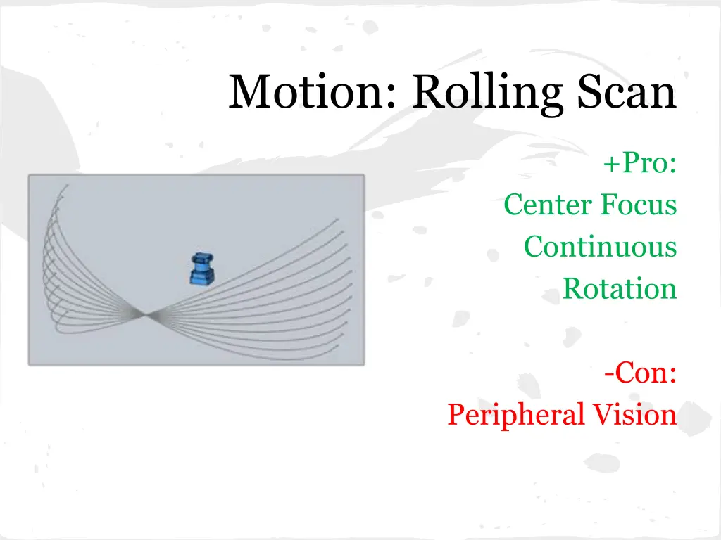 motion rolling scan